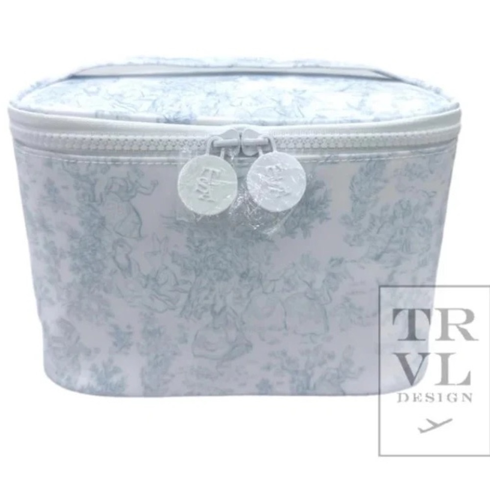 TRVL Design Girls Bunny Toile Cosmetic/Toiletry Bag/Kit Case
